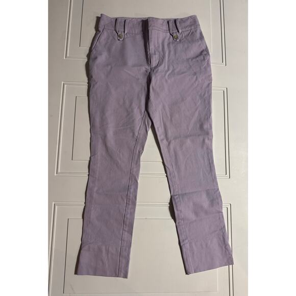 Anthropologie Pants - By Anthropologie The Essential Slim Purple Lavender Trousers Womens Size 4